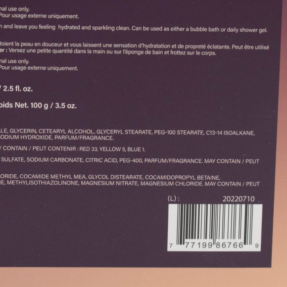 X+Y=BEAUTY Lotion, Shower Gel, Bath Salt & Bath Fizz Relax Set - Picture 3 of 5